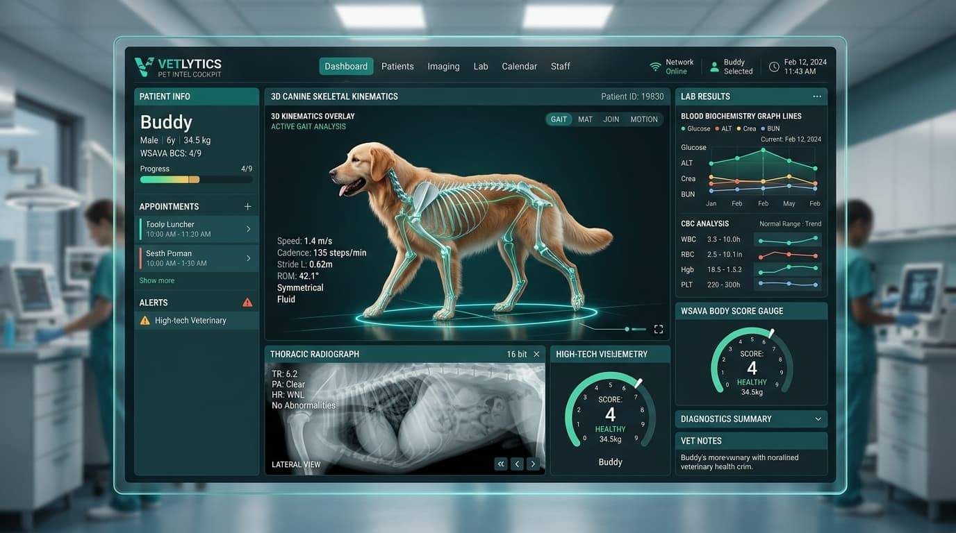 Dünyanın En Gelişmiş Pet Health CRM ve Biyometrik Sağlık Kokpiti